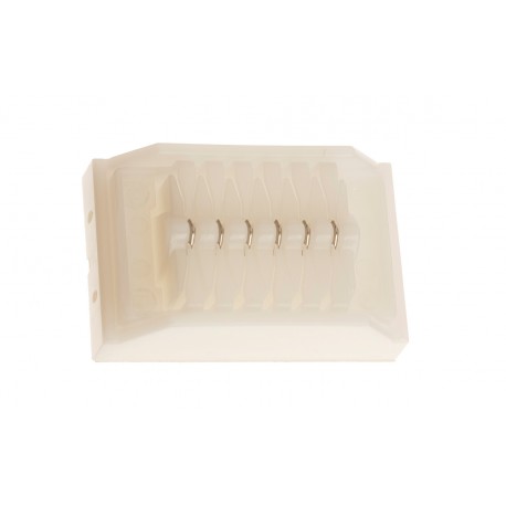 CLIP HORIZON TITANIO "XS" BLANCO 6 UD.