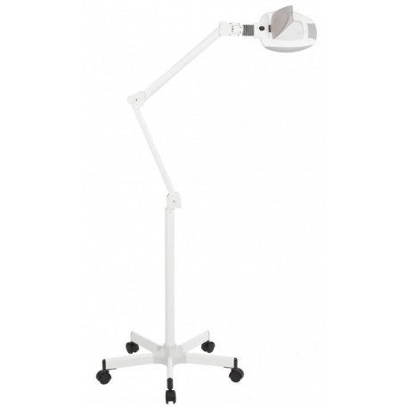 Lámpara Lupa Led 5 Dioptrias con Soporte Rodable