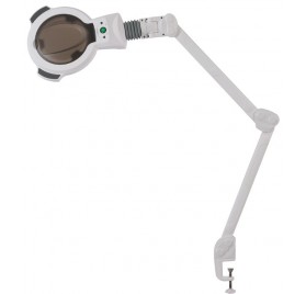 Lámpara Lupa Led 5 Dioptrias Intensidad Regulable con Mordaza para Mesa