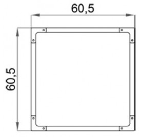 Jaula 1 Puerta AULA 1 PUERTA 605x605x720mm