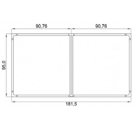 Jaula 2 Puertas 1815x950x720mm con Separador