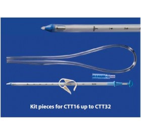 10Fr Ø3,3mm x 19cm con Clamp y Adaptador