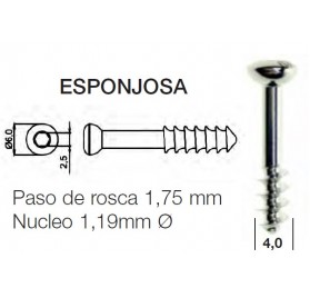 Tornillo Esponjosa Ø4,0mm...