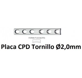 Placas CPD Tornillo Ø2,0mm...