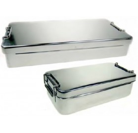 Caja Inoxidable con Tapa y Asas 20x10x5cm