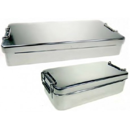 Caja Inoxidable con Tapa y Asas 20x10x5cm