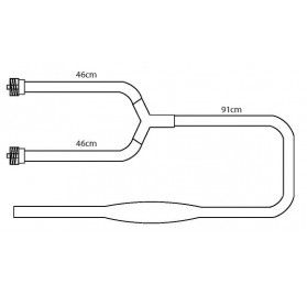 Conector de Succión para Tubos Torácicos Bilaterales