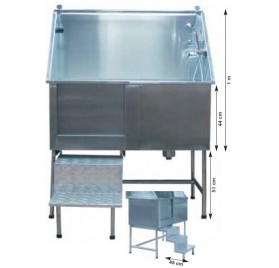 Bañera de Acero Inoxidable, con Puerta de Acceso.