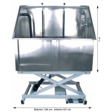 Bañera Eléctrica de Acero Inoxidable, con Puerta de Acceso.