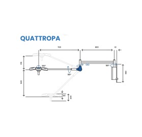Lámpara QUATTROLUCI LED Pared