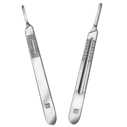 Mango de Bisturí Acero Inox.